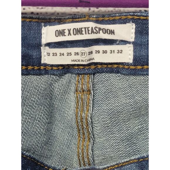 One Teaspoon Super Dupers Pure Bleu Size 27 NWT - Picture 9 of 11